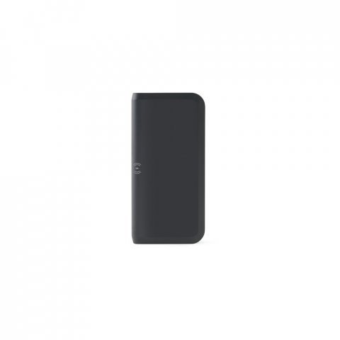 BECKER 10. 10.000 mAh powerbank van gerecycled ABS (100% rABS) met 15W supersnelle draadloze oplader - Zwart