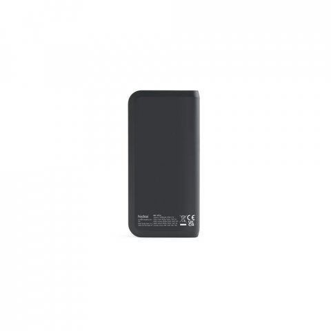 BECKER 10. 10.000 mAh powerbank van gerecycled ABS (100% rABS) met 15W supersnelle draadloze oplader - Zwart