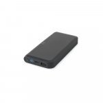 BECKER 10. 10.000 mAh powerbank van gerecycled ABS (100% rABS) met 15W supersnelle draadloze oplader - Zwart