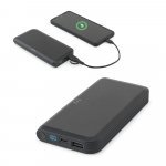 BECKER 10. 10.000 mAh powerbank van gerecycled ABS (100% rABS) met 15W supersnelle draadloze oplader