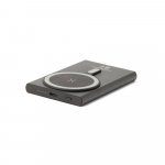 WRIGHT 5. Power bank magn&eacute;tica com carregamento super-r&aacute;pido em alum&iacute;nio reciclado e ABS reciclado 5.000 mAh - Preto