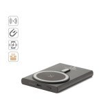 WRIGHT 5. Magnetna prenosiva baterija sa ultra brzim punjenjem od recikliranog aluminijuma i recikliranog ABS-a 5.000 mAh