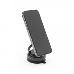 KEPLER. Magnetische mobiele telefoonhouder met vacu&uuml;mbevestigingssysteem voor gladde en oneffen oppervlakken (360&ordm; rotatie) - Zwart