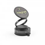 KEPLER. Magnetische mobiele telefoonhouder met vacu&uuml;mbevestigingssysteem voor gladde en oneffen oppervlakken (360&ordm; rotatie) - Zwart