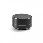 FLOREY. Draagbare 3W luidspreker met 4 uur autonomie in gerecycled aluminium (100% rAL) en gerecycled ABS (100% rABS) - Zwart