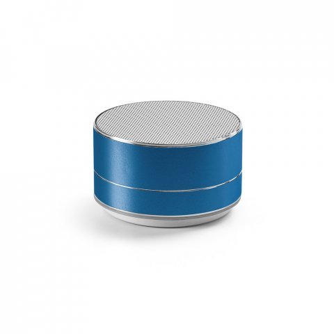 FLOREY. Draagbare 3W luidspreker met 4 uur autonomie in gerecycled aluminium (100% rAL) en gerecycled ABS (100% rABS) - Blauw