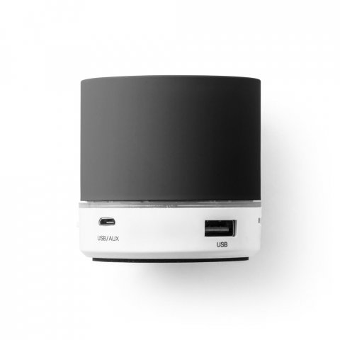 PEREY. ABS draagbare luidspreker met microfoon - Zwart