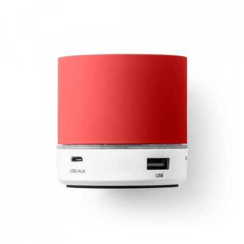 PEREY. ABS draagbare luidspreker met microfoon - Rood