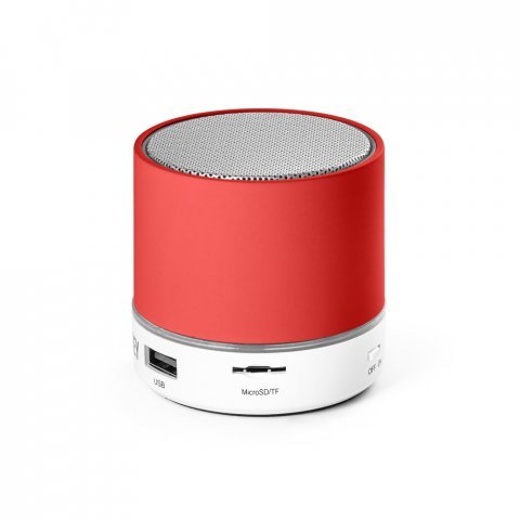PEREY. ABS draagbare luidspreker met microfoon - Rood