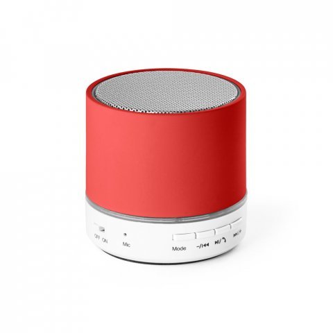 PEREY. ABS draagbare luidspreker met microfoon - Rood