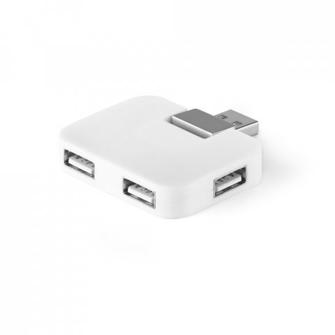 JANNES. HUB &mu;&epsilon; 4 &theta;ύ&rho;&epsilon;&sigmaf; USB-A &alpha;&pi;ό ABS - &Lambda;&epsilon;&upsilon;&kappa;ό