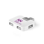 JANNES. HUB, jossa nelj&auml; USB-A-porttia ABS-muovista