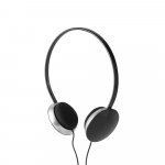 VOLTA. Kopfh&ouml;rer mit 1,2 m Kabel aus ABS - Schwarz