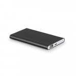 MARCET. Power bank slim 4.000 mAh din ABS reciclat (70% rABS) și aluminiu reciclat (30% rAL) - Negru