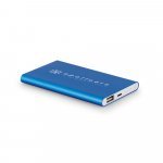 MARCET. Power bank slim 4.000 mAh din ABS reciclat (70% rABS) și aluminiu reciclat (30% rAL) - Albastru deschis