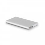 MARCET. Power bank slim 4.000 mAh din ABS reciclat (70% rABS) și aluminiu reciclat (30% rAL) - Argintiu satinat