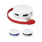 GARDNER. HUB mit Kabel und 4 USB-A-Anschl&uuml;ssen aus ABS