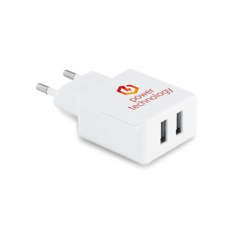 REDI. ABS USB adapter with 2 outputs - White
