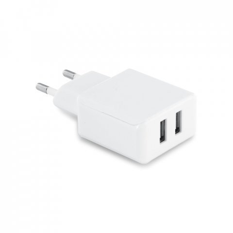 REDI. ABS USB adapter with 2 outputs - White