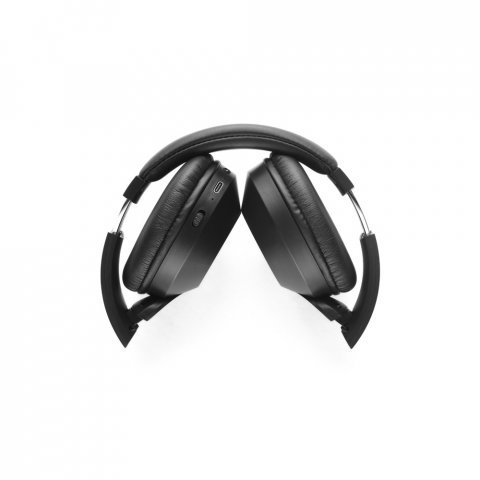 HENDRIX. Сгъваеми безжични слушалки с 20-часов живот на батерията от рециклиран ABS (100% rABS) - черно
