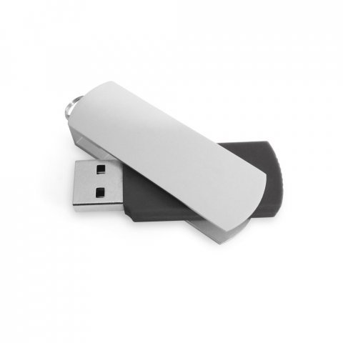BOYLE 8GB. Cl&eacute; USB 8GB avec attache en m&eacute;tal - Noir