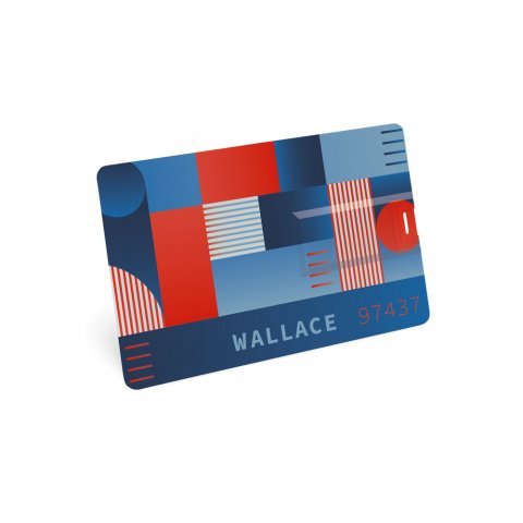 WALLACE 8GB. Cl&eacute; USB 8GB UDP en ABS - Blanc