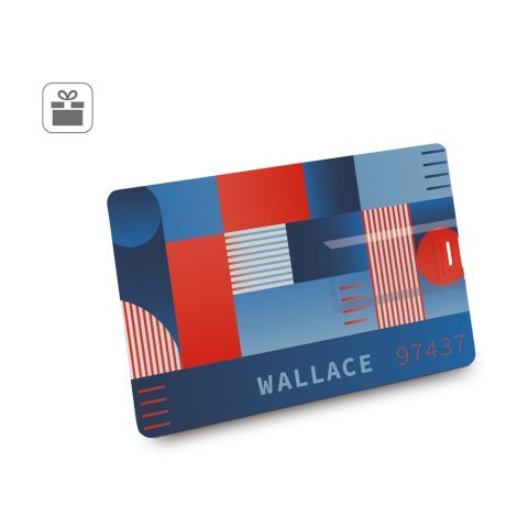 WALLACE 8GB. Memoria USB UDP de 8GB, fabricada en ABS