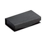 BRAGG 8GB. Pamięć USB o pojemności 8 GB z PU i karabińczykiem - Czarny