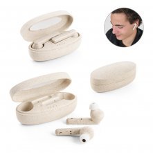 FOURIER. Bezdr&aacute;tov&aacute; sluch&aacute;tka s 3hodinovou v&yacute;drž&iacute; baterie z vl&aacute;ken p&scaron;eničn&eacute; sl&aacute;my a PP