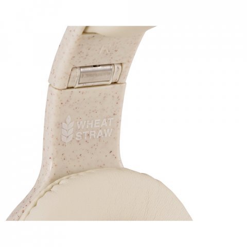 FEYNMAN. Auscultadores sem fios dobr&aacute;veis com 4h de autonomia em palha de trigo e ABS - Natural