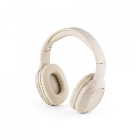 FEYNMAN. Auscultadores sem fios dobr&aacute;veis com 4h de autonomia em palha de trigo e ABS - Natural