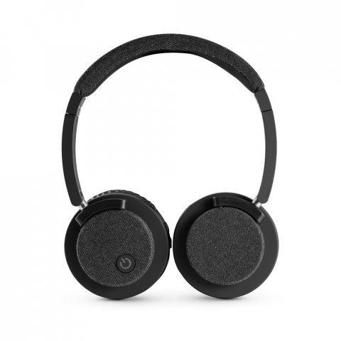 BEATDRUM. Auricolari wireless in ABS con trasmissione BT 5.0 - Grigio scuro 