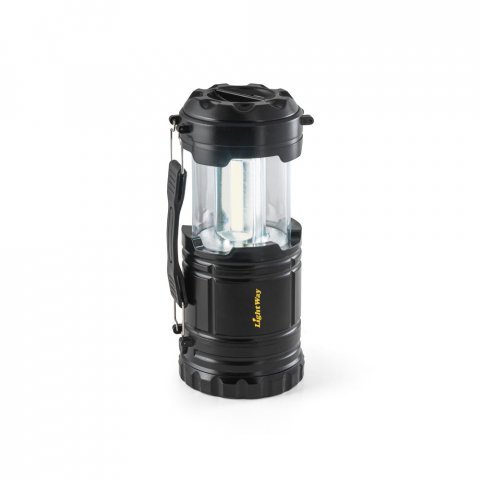 OLYMPOS. 2-in-1 lantern in ABS and PS - Black