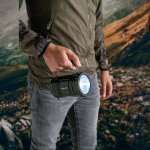 OLYMPOS. 2-in-1 lantern in ABS and PS - Black