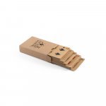 FISCHER. Deck of 54 classic cards in kraft paper, made from FSC&trade; certified material and other controlled materials - Black