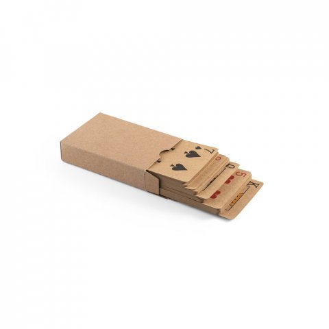 FISCHER. Deck of 54 classic cards in kraft paper, made from FSC&trade; certified material and other controlled materials - Black