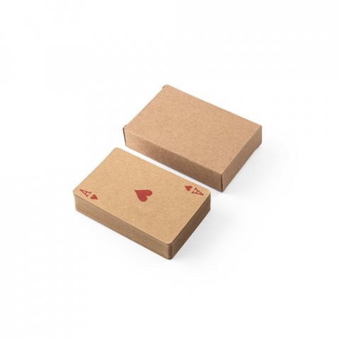 FISCHER. Deck of 54 classic cards in kraft paper, made from FSC&trade; certified material and other controlled materials - Black