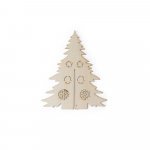 PINERY. &Aacute;rvore de Natal desmont&aacute;vel para colorir em madeira - Natural claro
