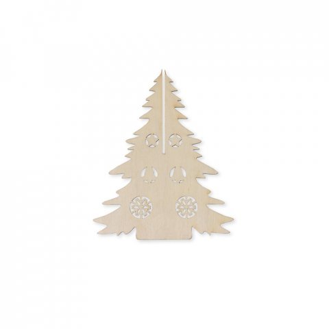 PINERY. &Aacute;rvore de Natal desmont&aacute;vel para colorir em madeira - Natural claro