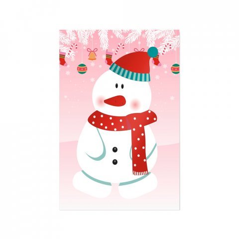 GLIMN. Set de six feuilles avec figurines de No&euml;l et 3 feuilles d'autocollants - Blanc