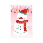 GLIMN. Set de six feuilles avec figurines de No&euml;l et 3 feuilles d'autocollants - Blanc