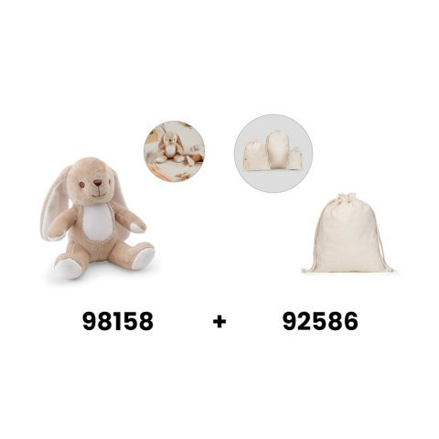 BUGS. Peluche em poli&eacute;ster, com formato de coelho