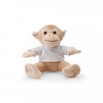 MONKY. Apeformet kosedyr med t-skjorte - Lyse brun