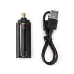 YVIAN. Lampe torche rechargeable de 10 W en aluminium (100% rAL) - Noir