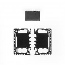 PEEBLES. Многофункционална карта от неръждаема стомана с 20 функции