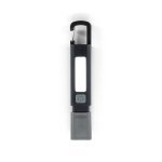 WIGGINS. Linterna de ABS, con una luz LED de 2 W (53 l&uacute;menes) en la parte delantera y una luz COB (53 l&uacute;menes) en la parte superior - Negro