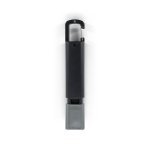 WIGGINS. Linterna de ABS, con una luz LED de 2 W (53 l&uacute;menes) en la parte delantera y una luz COB (53 l&uacute;menes) en la parte superior - Negro