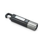 WIGGINS. Linterna de ABS, con una luz LED de 2 W (53 l&uacute;menes) en la parte delantera y una luz COB (53 l&uacute;menes) en la parte superior - Negro