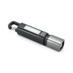 WIGGINS. Linterna de ABS, con una luz LED de 2 W (53 l&uacute;menes) en la parte delantera y una luz COB (53 l&uacute;menes) en la parte superior - Negro
