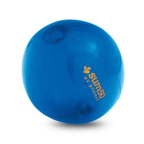 PECONIC. Puhallettava rantapallo l&auml;pikuultavasta PVC:st&auml; - Sininen